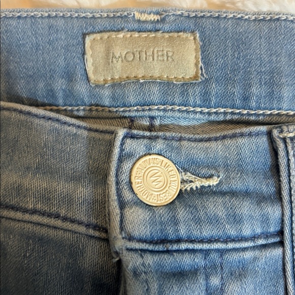 MOTHER | denim blue jeans 27 the tomcat roller fray power trip - Picture 3 of 7